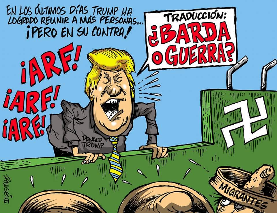 Caricaturista tijuanense es censurado por criticar a Donald Trump