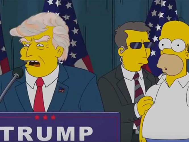 Otra profecía de Los Simpson se cumple: Trump, presidente de EU