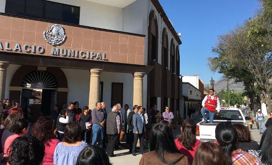 Protección Civil encabeza simulacro de sismo en Tecate