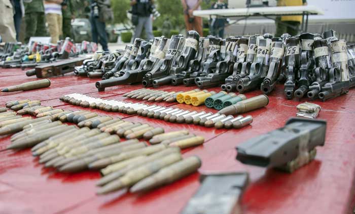 Aseguran más de 3 mil armas de fuego y cartuchos en BC