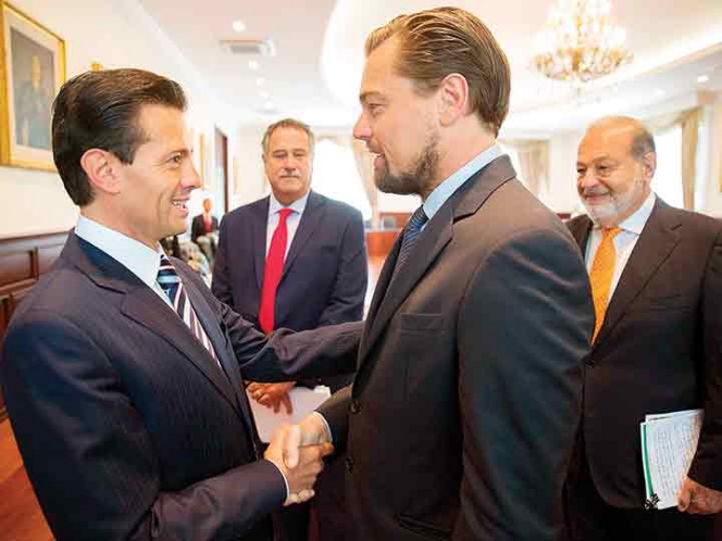 DiCaprio se reúne con Peña Nieto en Los Pinos