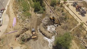 Avanza Gobierno del Estado con la construcción de línea morada en Tecate