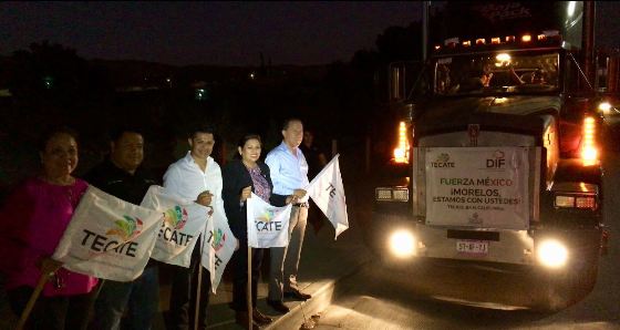 Con destino a Ayala, Morelos salió camión con víveres de los Centros de Acopio del Ayuntamiento