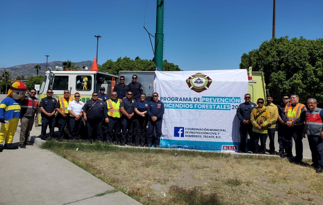 Dan inicio a jornadas de prevención de incendios forestales en Tecate