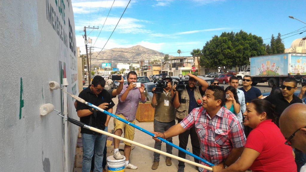 Brigada de limpieza Nereida Fuentes y Benja Gómez