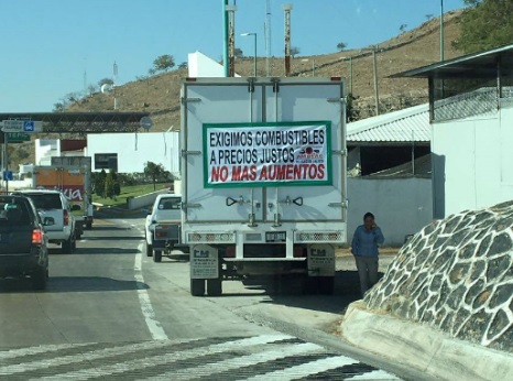 Enérgica SCT ante bloqueos en carreteras por gasolinazo