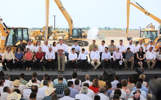 Entregó Gobernador Francisco Vega y Presidente Enrique Peña Nieto obras de Infraestructura Hidráulica en el Valle de Mexicali