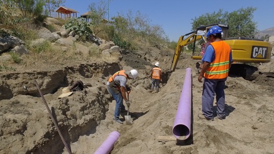 Avanza Gobierno del Estado con la construcción de línea morada en Tecate