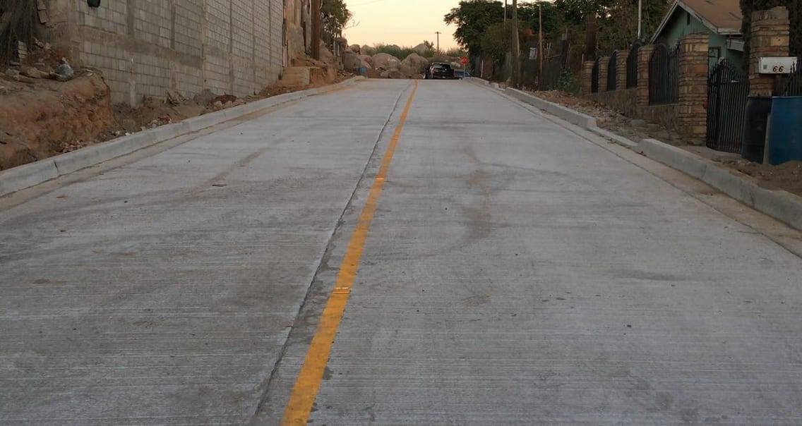 Mejora infraestructura vial en Tecate