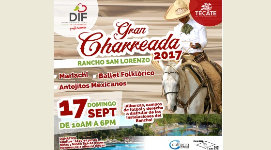Gran Charreada 2017 a beneficio de DIF Municipal Tecate