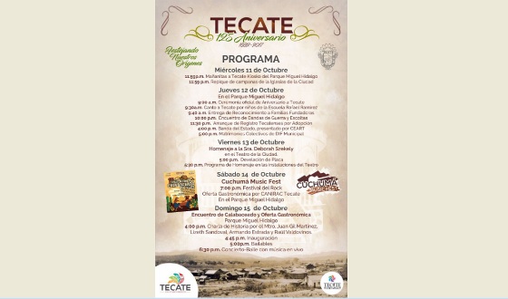 Celebrará el Pueblo Mágico de Tecate 125 años de historia