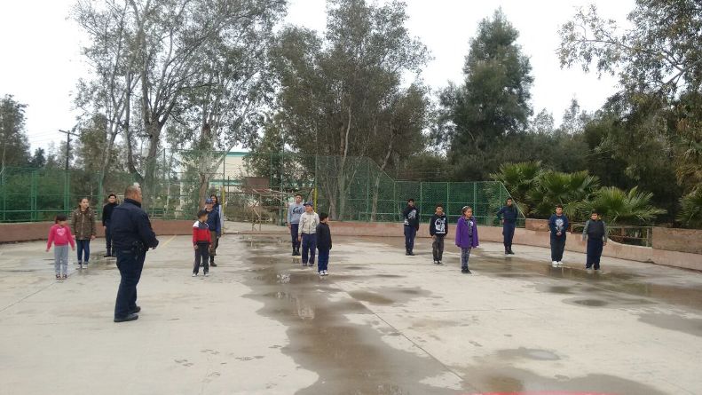 Policía Juvenil promueve la educación cívica y convivencia social entre la niñez tecatense