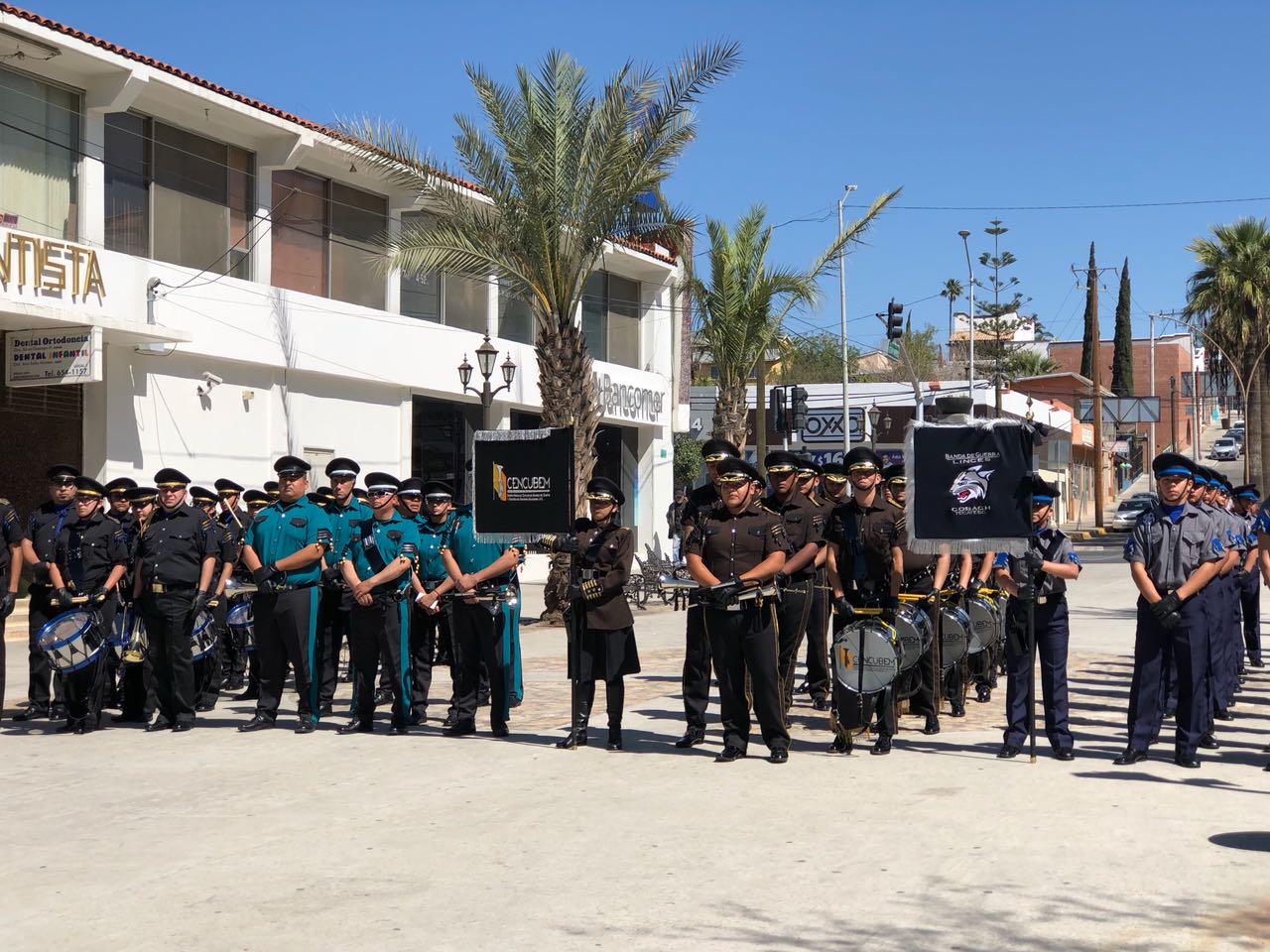 Se celebró en Tecate el VIII Concurso Estatal de Bandas de Guerra