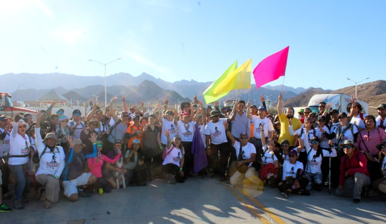 Conquistan senderistas La Rumorosa de noche