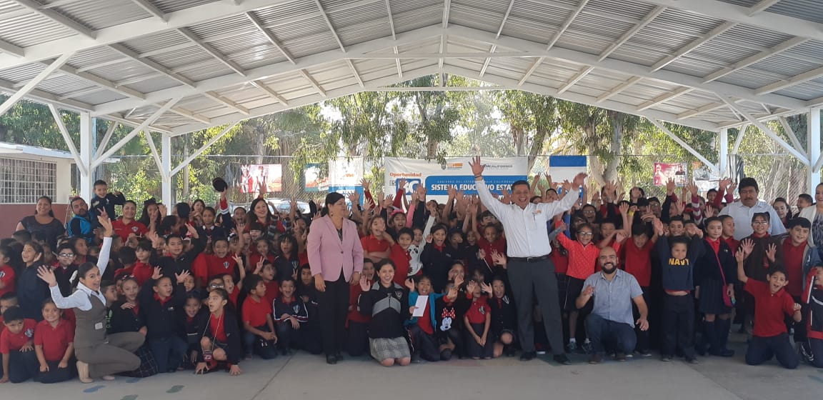 SEE entrega obra y apoyos educativos a alumnos de la escuela primaria Memorial Morse