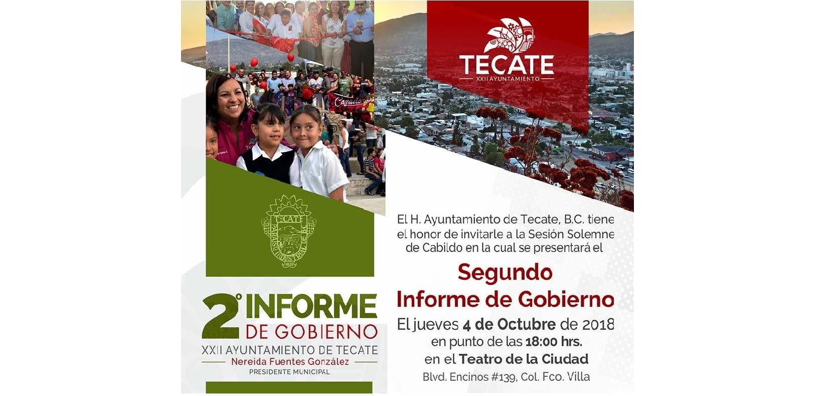 Rendirá Nereida Fuentes su Segundo Informe de Gobierno