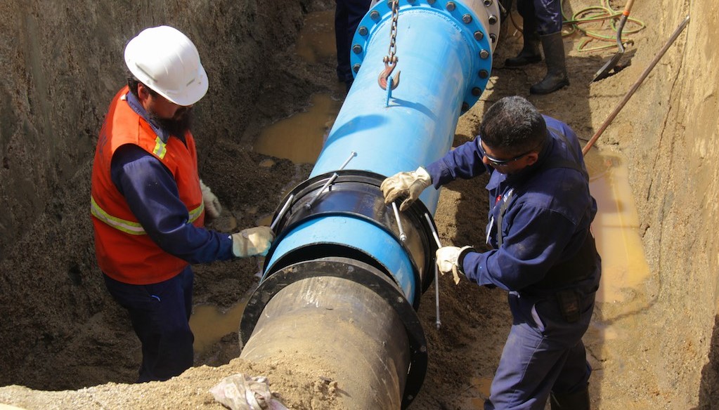 Fortalece Gobierno del Estado sistema de suministro de agua con reposición línea de conducción en Tecate