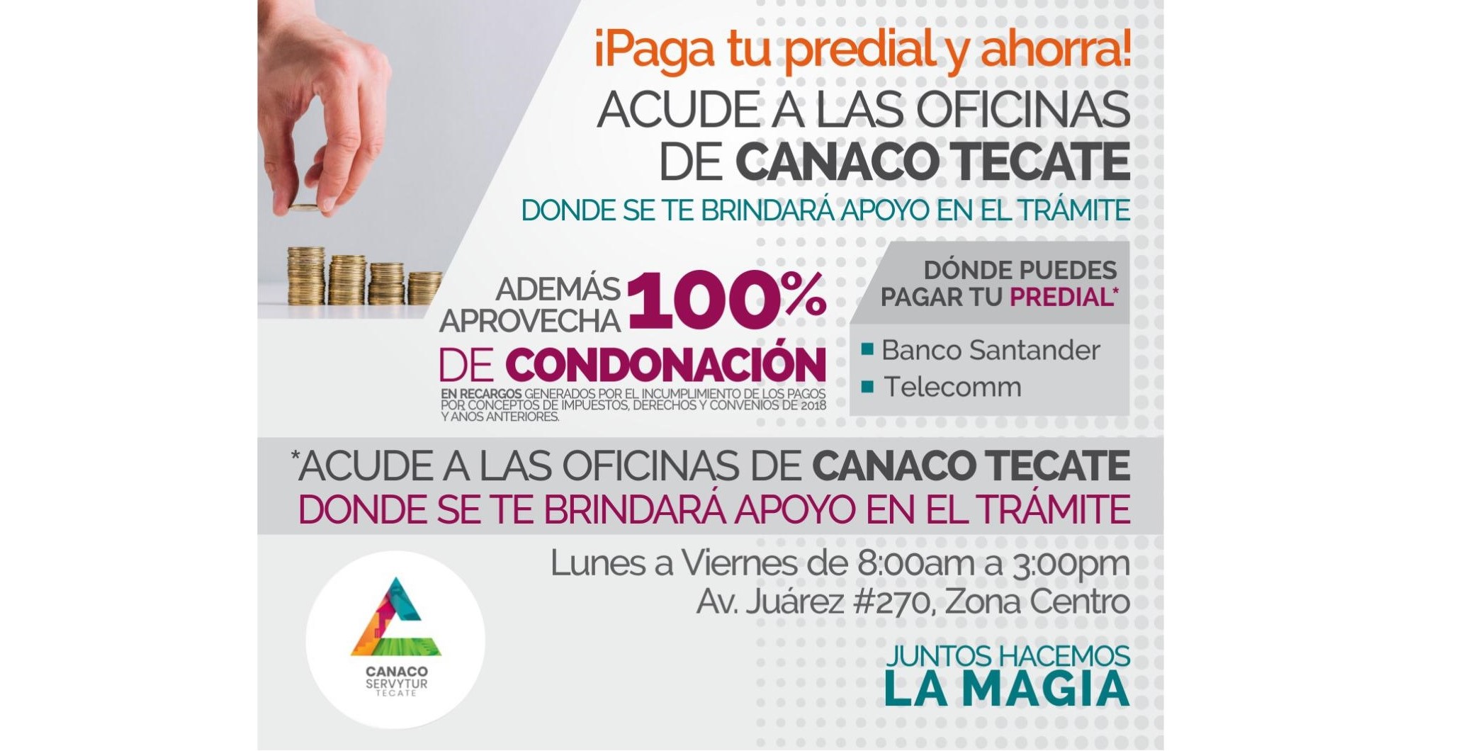 Impresión de Estados de cuenta para el pago de impuesto predial