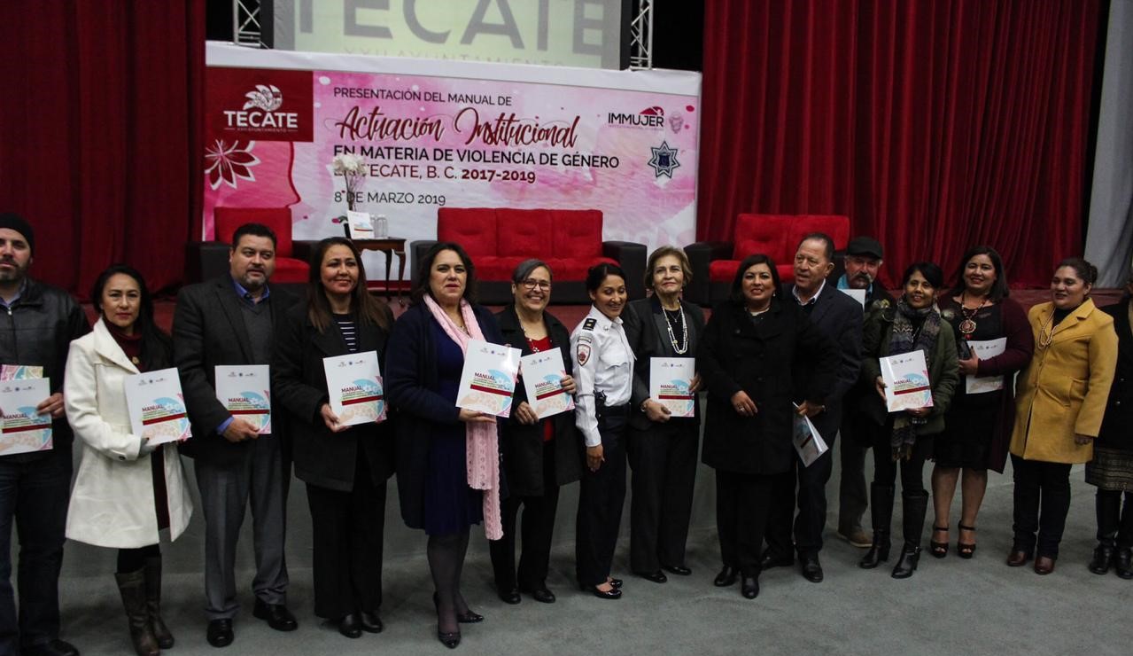 Presentan el Manual de Actuación Institucional en Materia de Violencia de Género para el municipio de Tecate