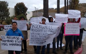 Empleados de Rockwell protestan por malas condiciones laborales