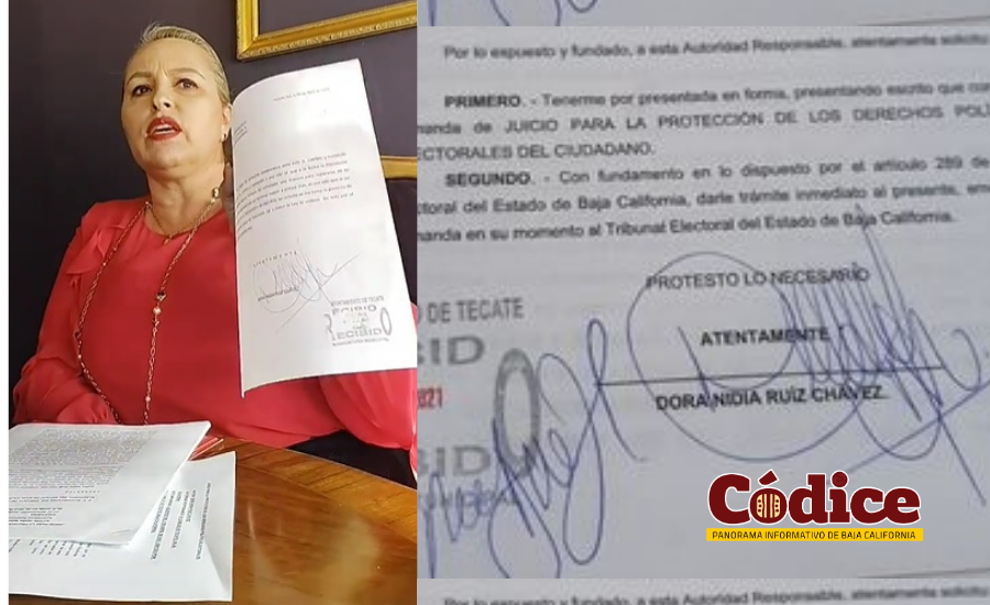 Exige Dora Nidia Ruiz a regidores respeten sus derechos y pide a cabildo que le tomen protesta como presidente de Tecate