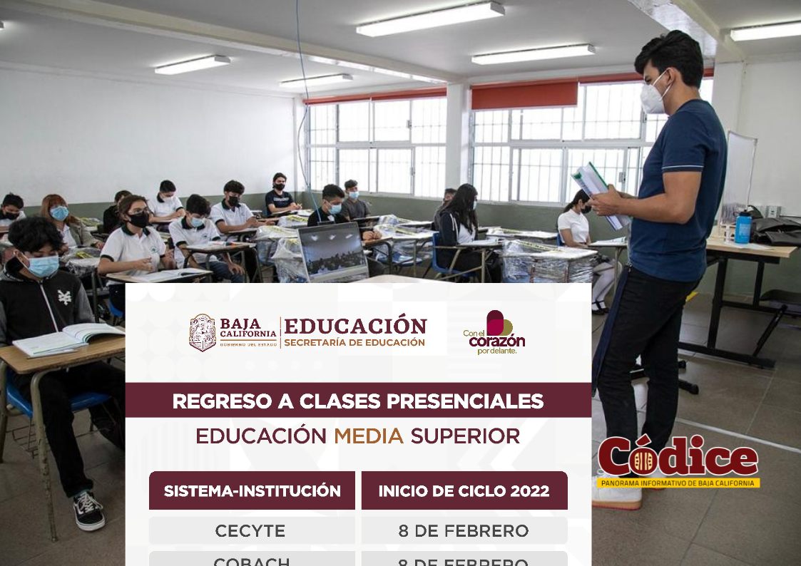 ESTAS SON LAS FECHAS DE REGRESO A CLASES PRESENCIALES DE MEDIA SUPERIOR