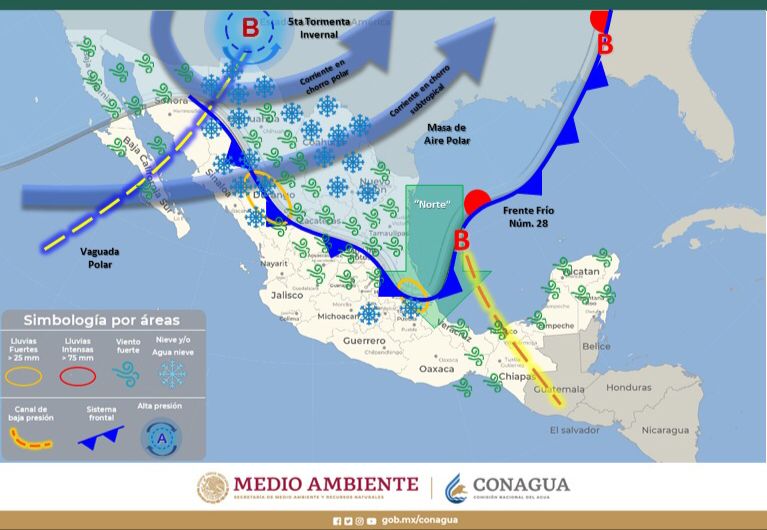 Pronostican bajas temperaturas y vientos hasta el domingo