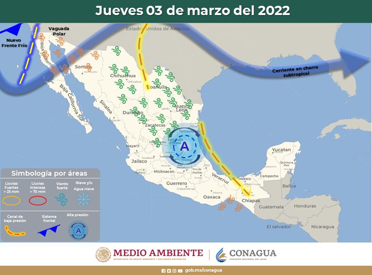 PRONÓSTICO DE LLUVIAS ESTE JUEVES EN ZONA COSTA