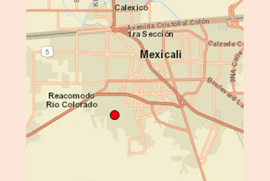 Sismo de 2.7 grados de magnitud sacude Mexicali