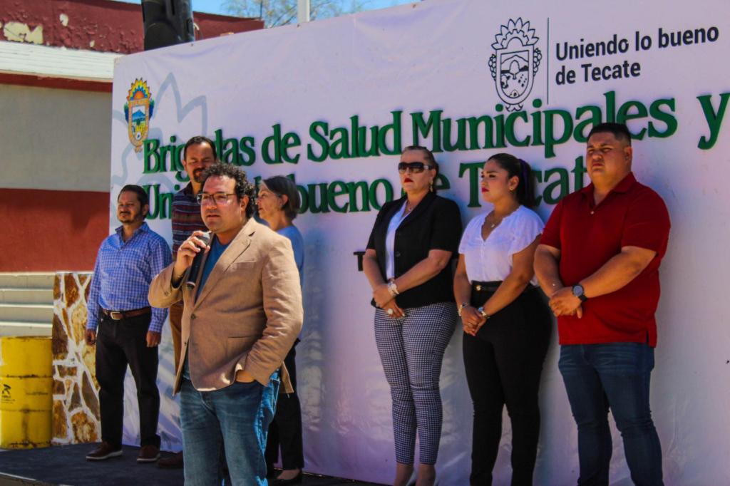 GOBIERNO DE TECATE DA INICIO CON “BRIGADAS DE SALUD MUNICIPALES” EN LAS INMEDIACIONES DE LA DELEGACIÓN LA RUMOROSA