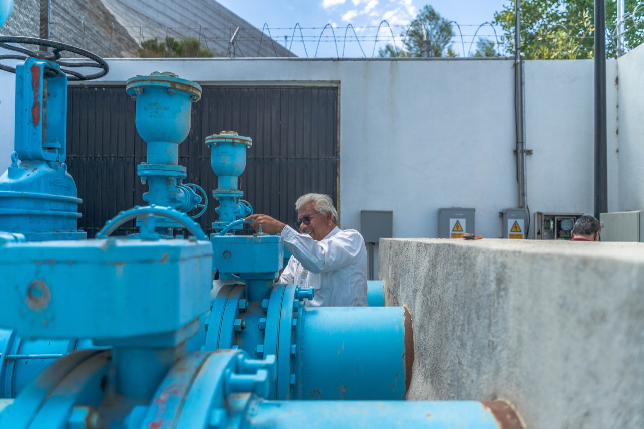 Participa CESPTE en trabajos de mantenimiento en Presa Las Auras