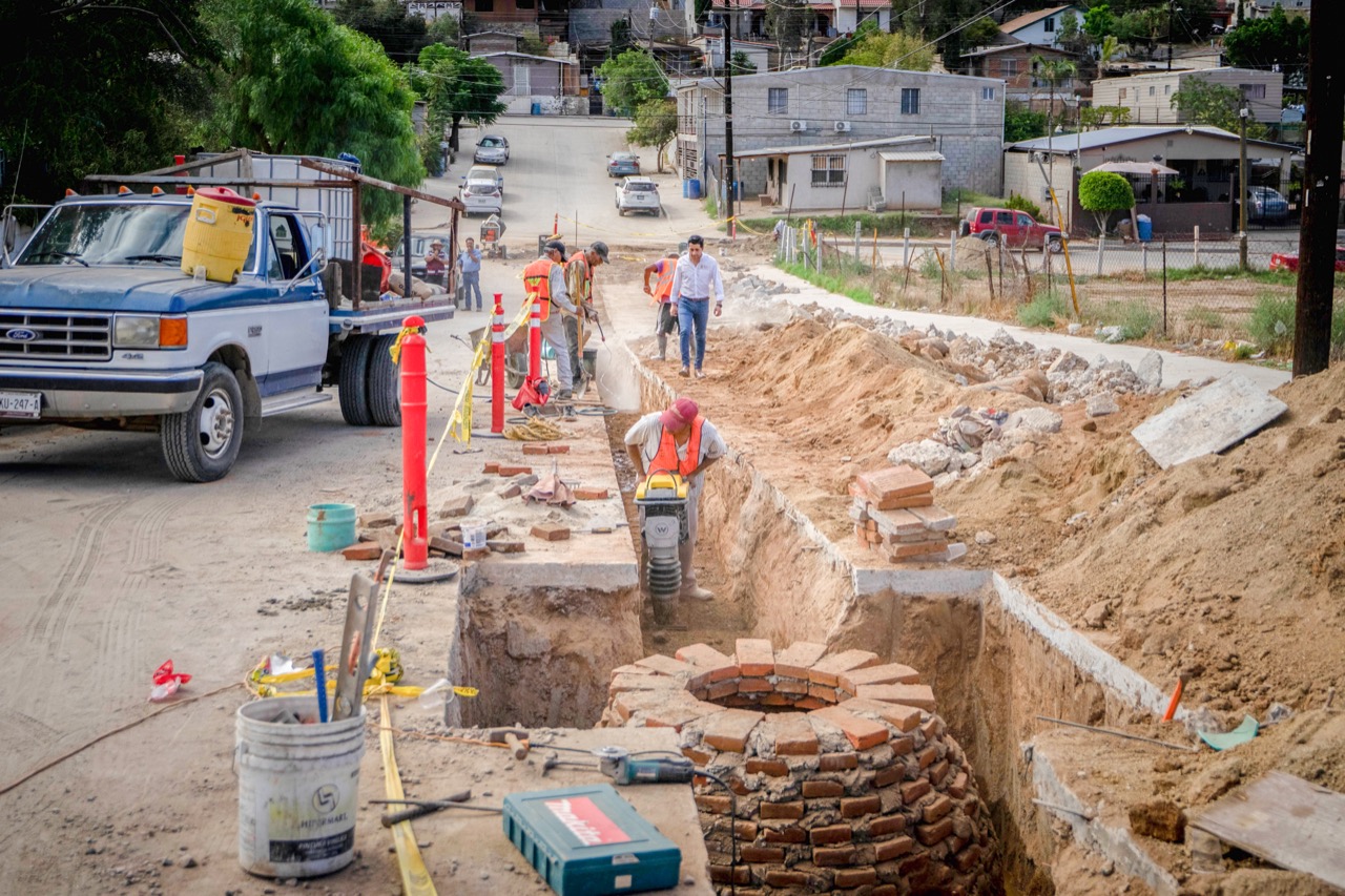 Supervisa director de CESPTE obra de alcantarillado en colonia Juárez