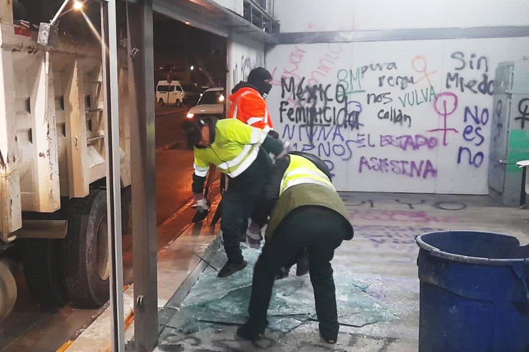 El próximo año no habrá vandalismo: Advierte alcaldesa a feministas