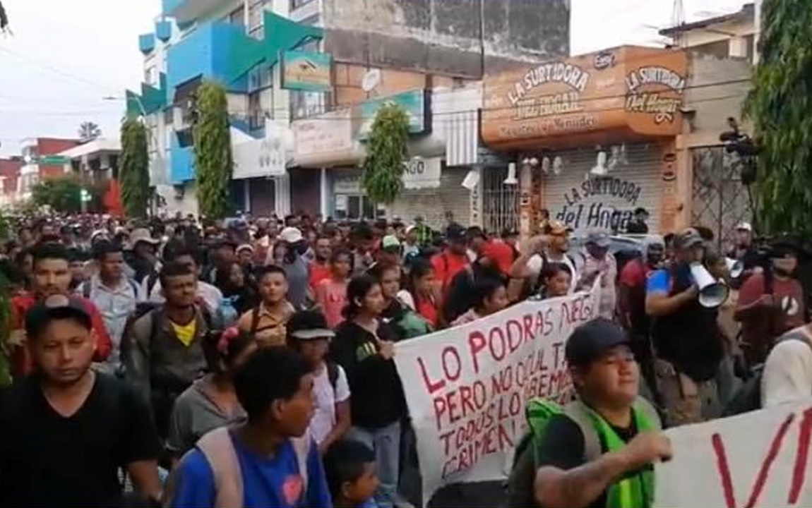 Avanza nueva caravana migrante desde el sur de México