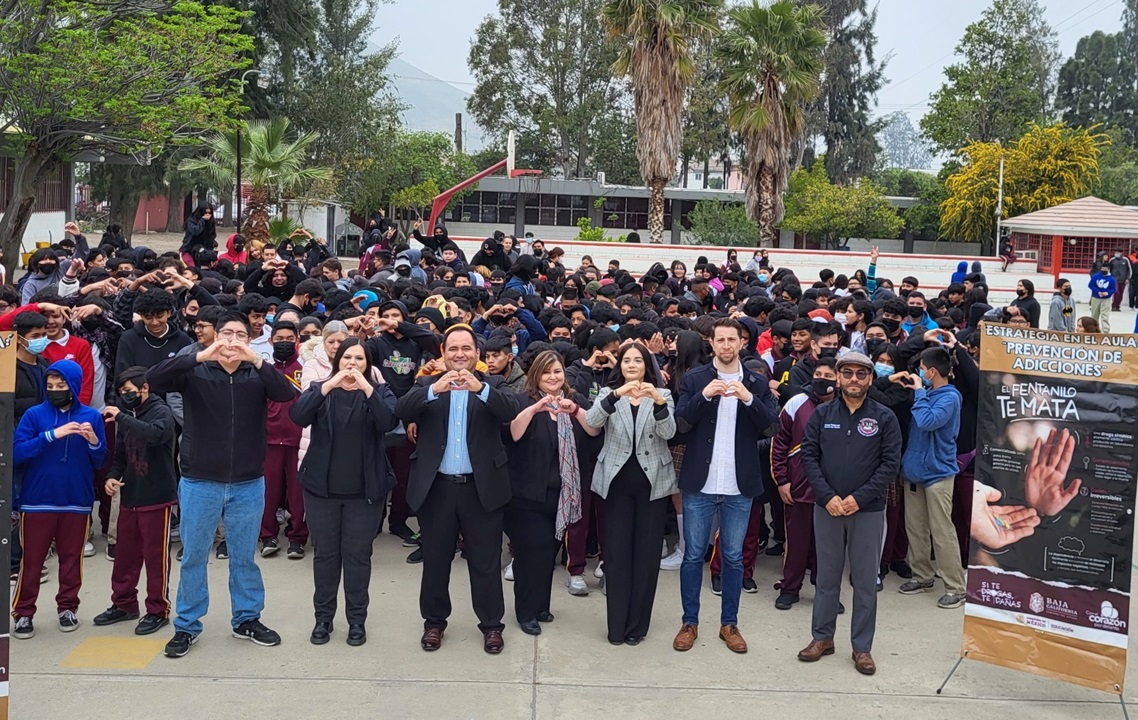 Estudiantes de Tecate se suman a programa de prevención de adicciones