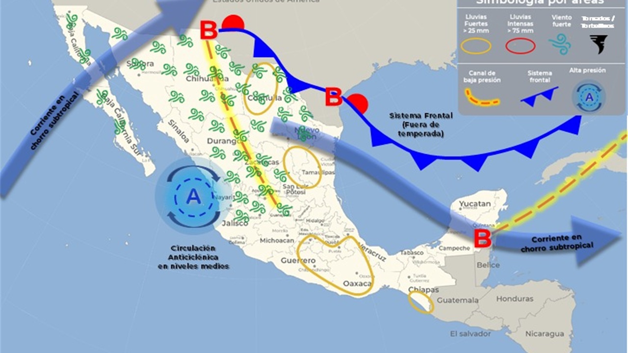 Informa Protección Civil sobre incremento de vientos