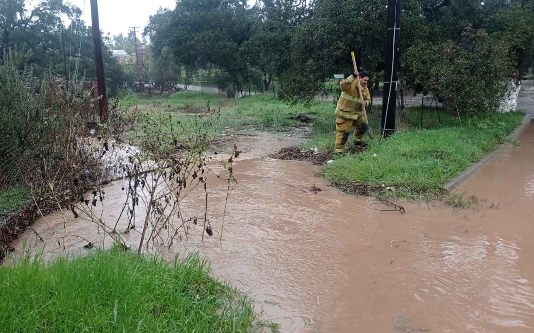 Se han atendido 25 incidentes este martes derivado de las lluvias en Tecate