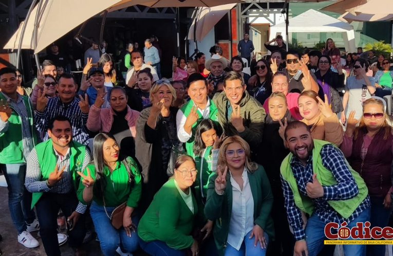 Partido Verde en Tecate refrenda su apoyo a Román Cota