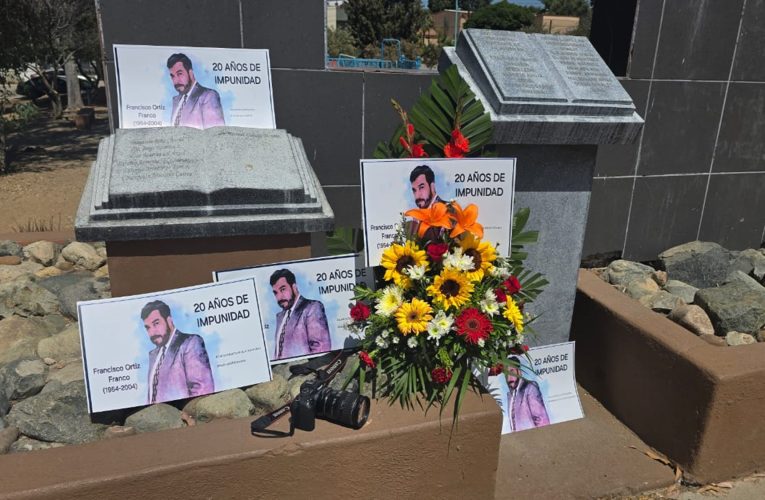 Periodistas en Tecate piden justicia por el asesinato de Francisco Ortiz Franco