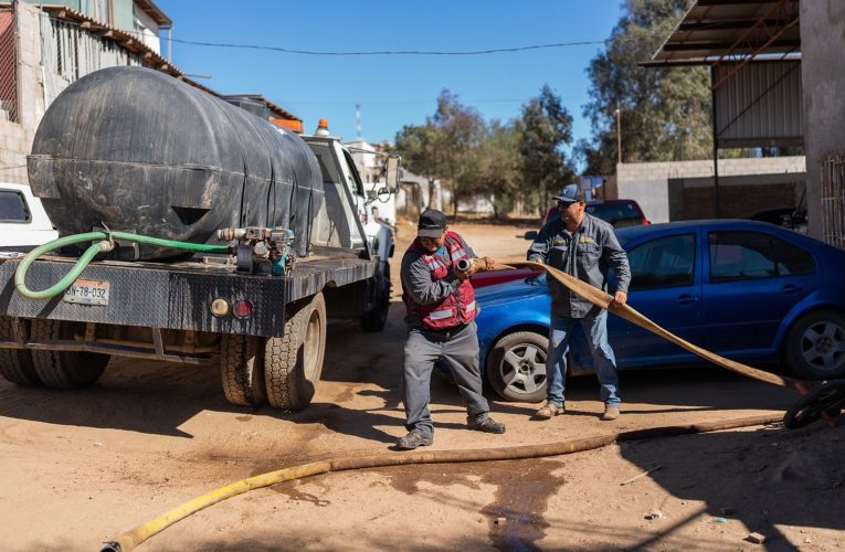 Continúa CESPTE con el programa de pipas hidrosociales en Tecate