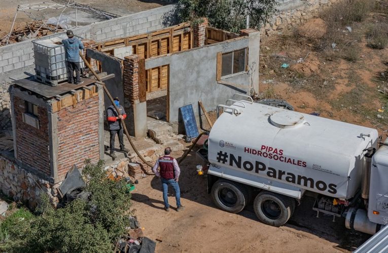 Director de CESPTE supervisa programa de pipas hidrosociales