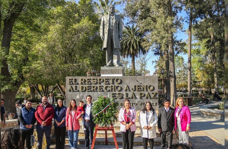 Gobierno de Tecate conmemora el 219 aniversario del natalicio de Benito Juárez