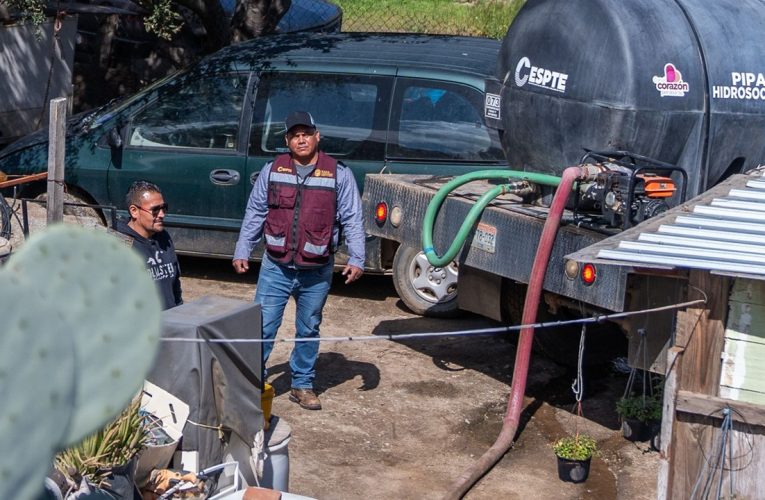 CESPTE anuncia calendario de pipas hidrosociales para esta semana