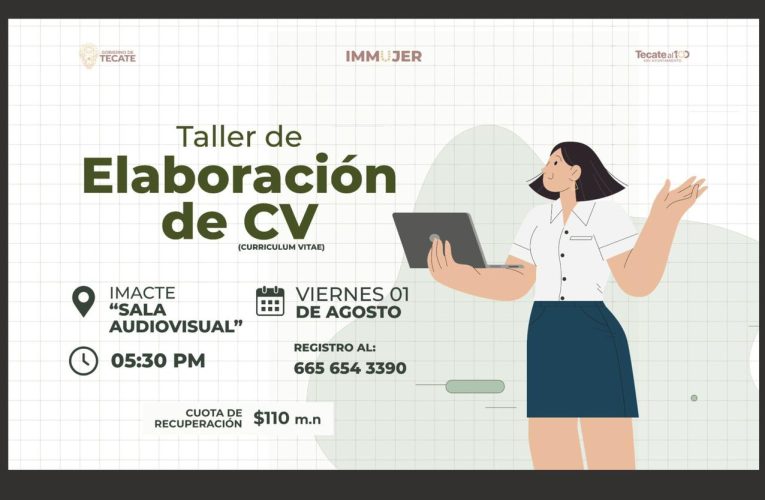 IMMUJER invita al taller de elaboración de Currículum Vitae