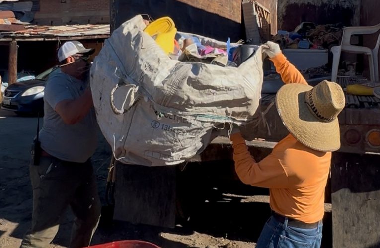 Retira SIRT más de 10 toneladas de basura en la colonia Aldrete