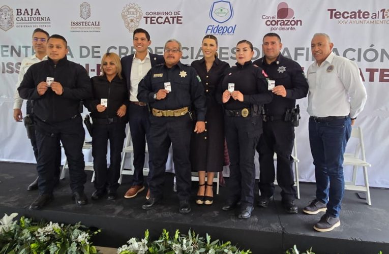 Cerca de 140 policías de Tecate ya fueron afiliados a ISSSTECALI