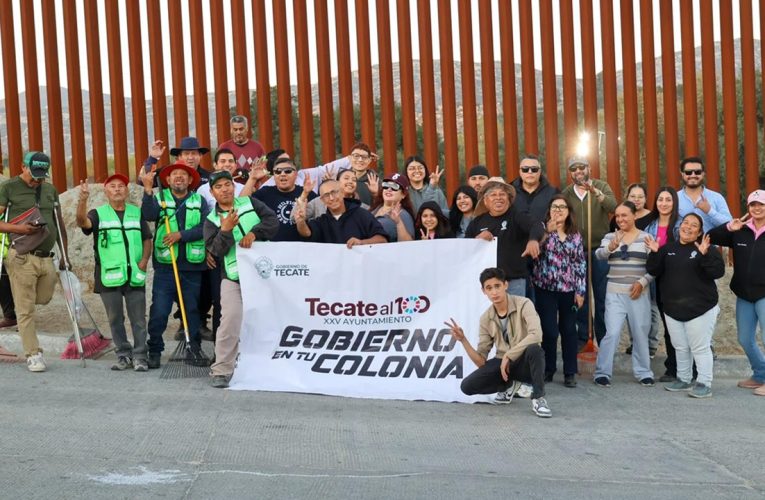 Mejoran imagen de la línea fronteriza con joranda de limpieza