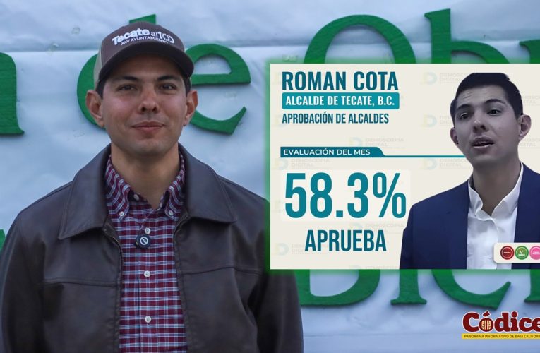 Román Cota entre los tres alcaldes mejor calificados de BC