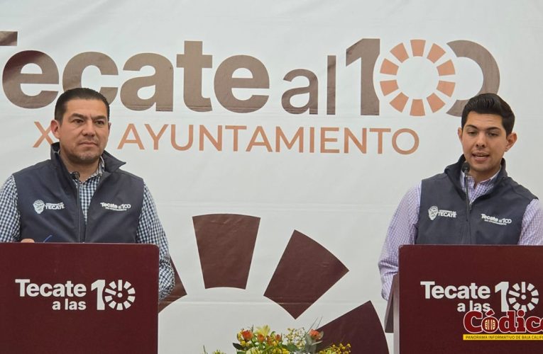 Avanza programa de bacheo y motoconformado en Tecate