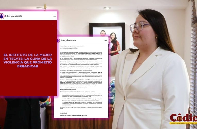 Colectivo feminista pide renuncia de directora de IMMUJER Tecate